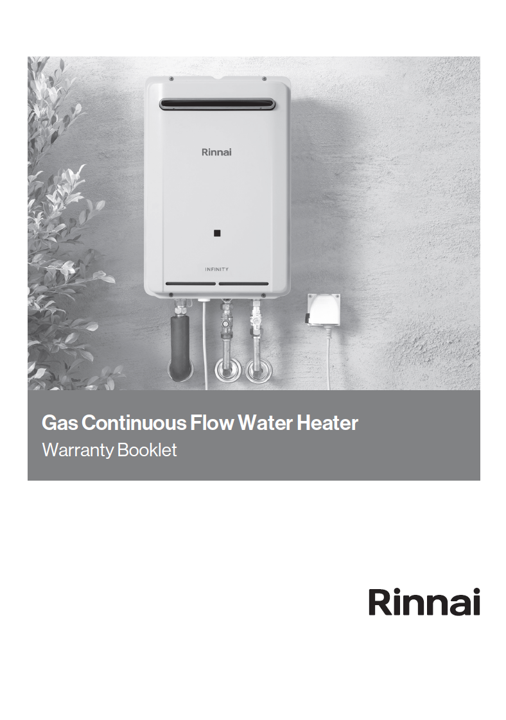 Infinity B12 Warranty Booklet