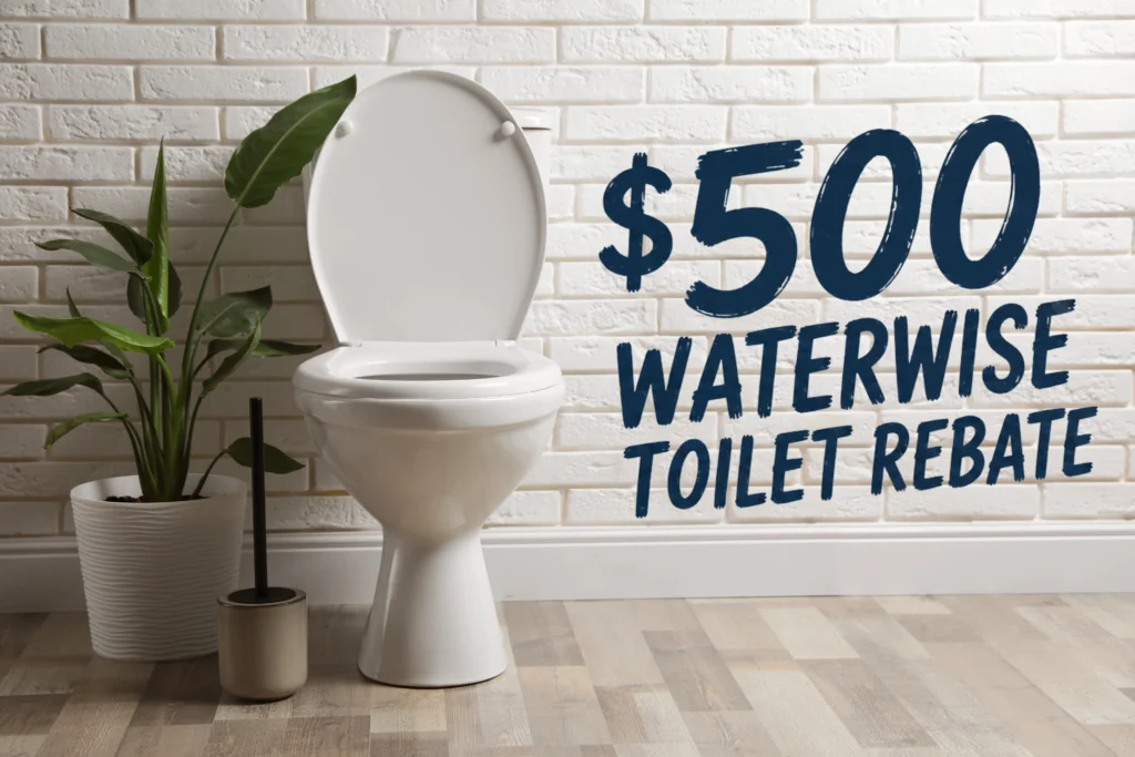 Waterwise toilet rebate Western Australia - modern water-efficient toilet