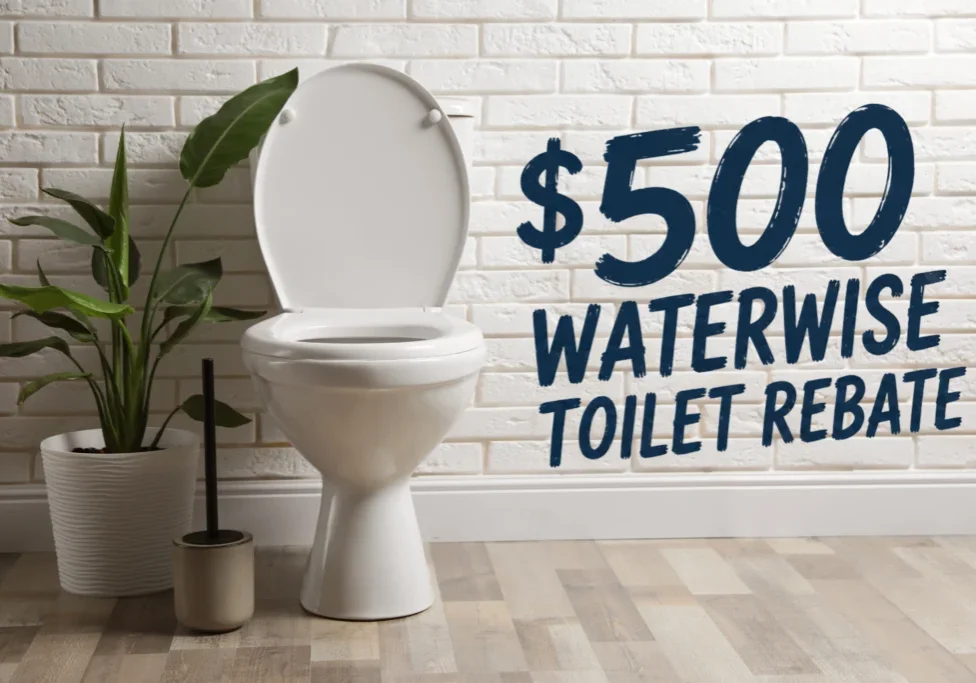 Waterwise toilet rebate Western Australia - modern water-efficient toilet